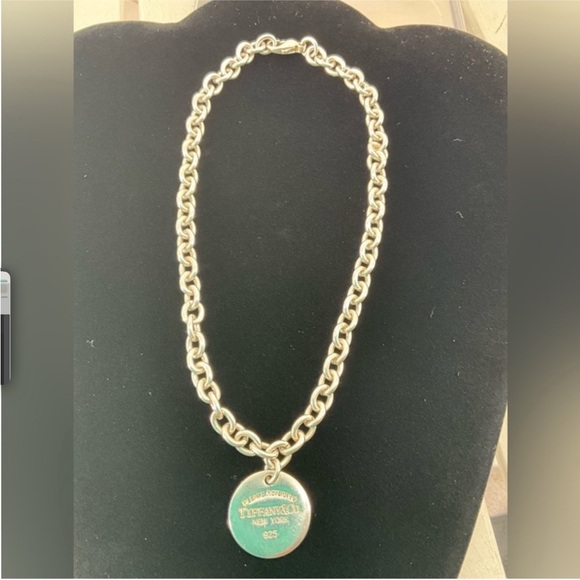 Tiffany & Co Sterling Necklace Chocker Round Tag 35.8 grams - Picture 5 of 7